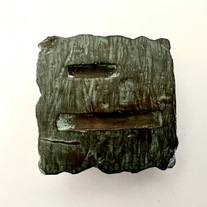 Square Cast Bronze Belt Buckle