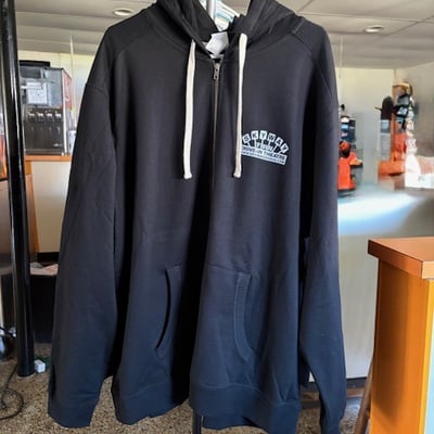 Zip up hoodie - black