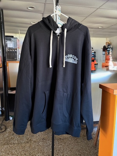 Zip Up Hoodie - Black