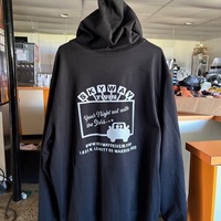 Zip Up Hoodie - Black - Thumbnail 1