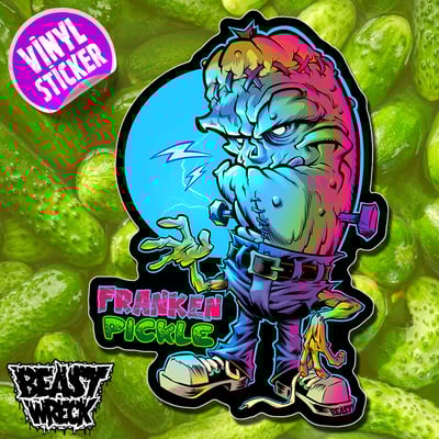 Franken-pickle vinyl sticker - Thumbnail 1