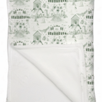 Toile Fleece Blanket - Thumbnail 1