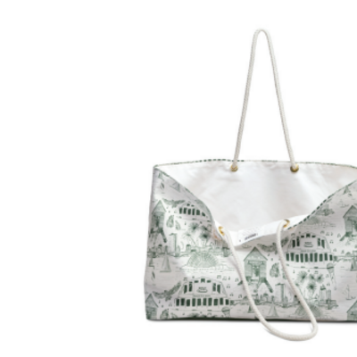 Toile weekend bag