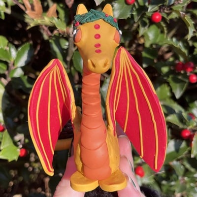 Mac the acorn gathering dragon