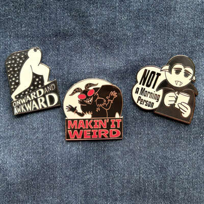 Inner monsters and cryptids enamel pins - Thumbnail 1