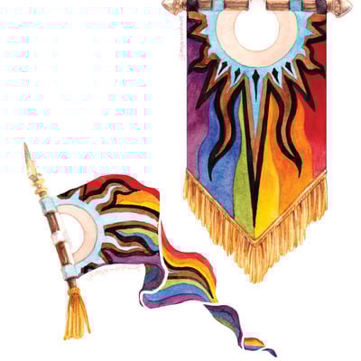 Stickers: pride banners