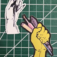 Stickers: Artist's Hands - Thumbnail 1