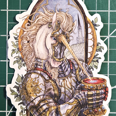 Sticker: knight of the pristine waters