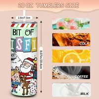 Misfit Christmas Tumbler 20oz Skinny, Parody Fan Gift for Him or Her, Classic Holiday Cartoon - Thumbnail 1