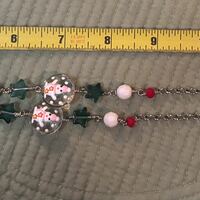 Large Resin Snowman Necklace - Thumbnail 2