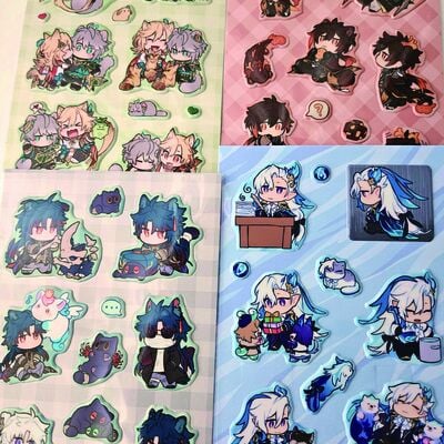 Puffy sticker sheets