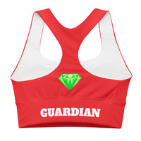 Knuckles Longline Sports Bra, Master Emerald Edition - Thumbnail 1