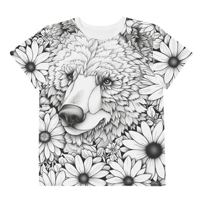 Beth bear youth crew neck t-shirt