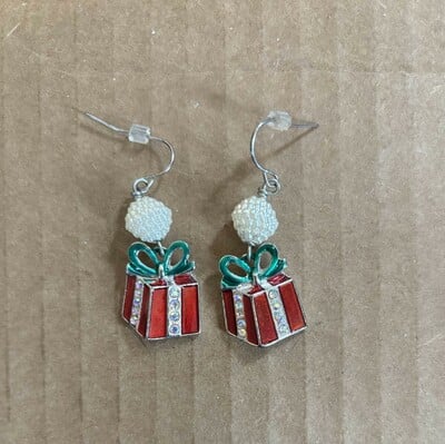 Christmas Present Earrings 