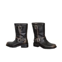 Handmade distressed vintage retro women's ankle boots - Thumbnail 3