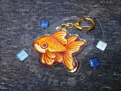 Goldfish Keychain