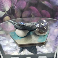 Shimmery Blue-Grey Skymanta Dice Guardian - Thumbnail 1