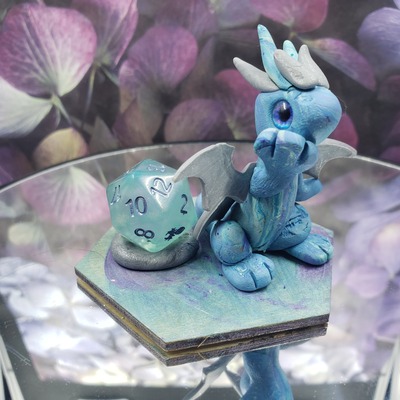 Ice blue dice guardian