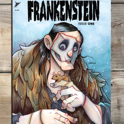  frankenstein sketch cover original art