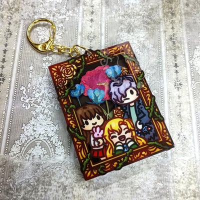 Ib dried flower keychain