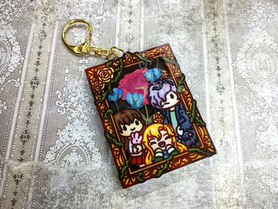 Ib Dried Flower Keychain