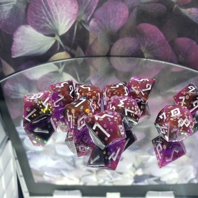 Dark mage 10d10 handmade dice set