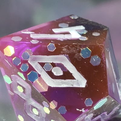 Dark mage 10d10 handmade dice set - Thumbnail 3