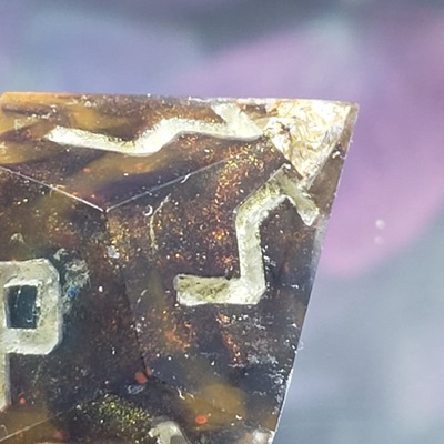 Molten gold 10d10 handmade dice set - Thumbnail 2