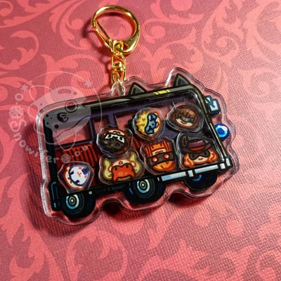Morgana bus shaker keychain