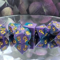 Mardi Gras Polyhedral Set - Thumbnail 1