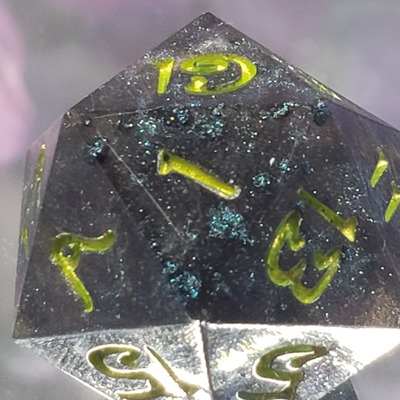 Midnight embers polyhedral set