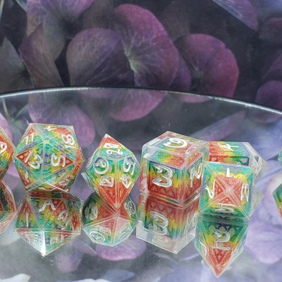 Dragonscale pride polyhedral set
