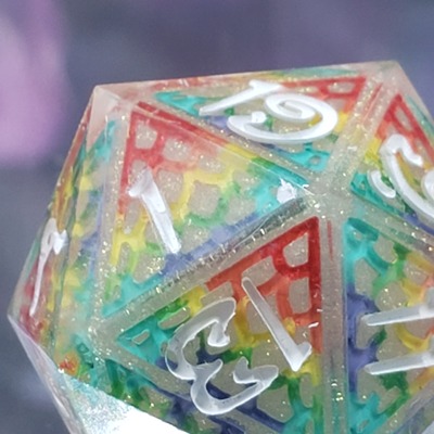 Dragonscale pride polyhedral set