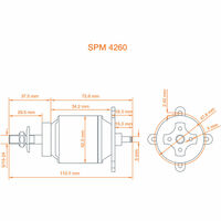 Spektrum Avian SPMXAM4715 4260 480Kv .46 Series Brushless Outrunner Electric Motor   - Thumbnail 5
