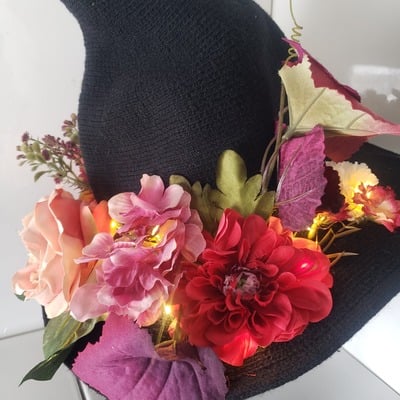 Fall glory floral hat