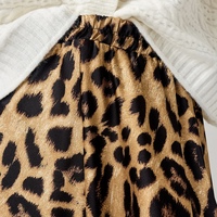 Satin Leopard Skirt - Thumbnail 2