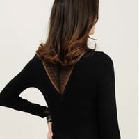 Lace V Neck Top - Thumbnail 2