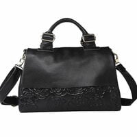 Genuine Leather Women's Handbag Large Capacity Fashionable Cowhide Shoulder/Crossbody Bag - Thumbnail 4