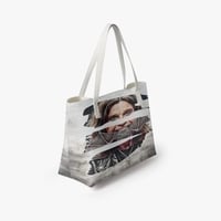 Ozzy Osbourne Leather Tote Bag, Bat Biting Rock Icon Shoulder Bag, Limited Edition Heavy Metal Gift, RnRdesign Exclusive , Free Ship - Thumbnail 3