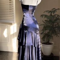 Blue Straps Sweetheart Long Formal Dress - Thumbnail 5