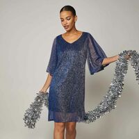 Sheer Holiday Dress - FINAL SALE - Thumbnail 1