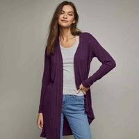 Rib Knit Tank Dress and Cardigan - FINAL SALE - Thumbnail 4