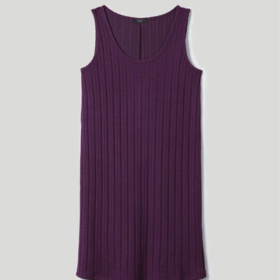 Rib knit tank dress and cardigan - final sale