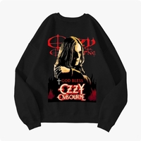 Unisex Ozzy Osbourne Red Logo & Back Graphic Crewneck Sweatshirt | God Bless Ozzy | S-3XL Multiple Colors | Heavy Metal Rock Merch - Thumbnail 4