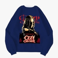 Unisex Ozzy Osbourne Red Logo & Back Graphic Crewneck Sweatshirt | God Bless Ozzy | S-3XL Multiple Colors | Heavy Metal Rock Merch - Thumbnail 7