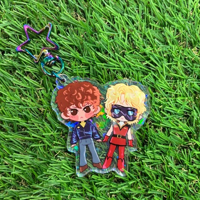 Char & amuro keychain