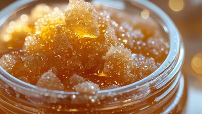 Golden Honey Bee Facial Scrub 16 Ounces