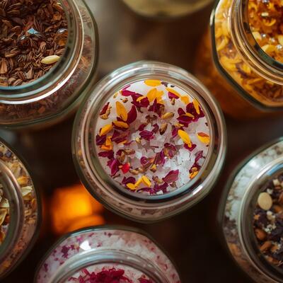 Monisha's epsom salt and pink himilayan salt bath soak 16 ounces