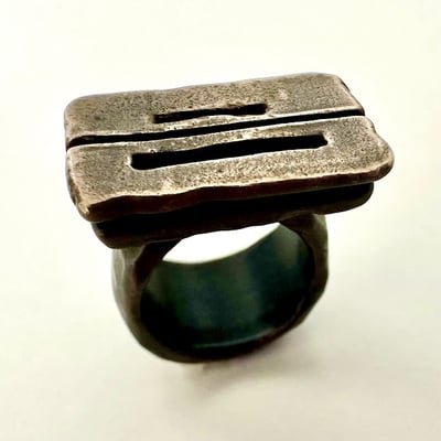 Cast bronze thesis ring version 2 (4 options) - Thumbnail 2