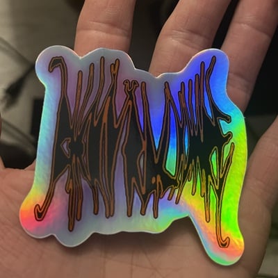 Bitchy rackmore holo sticker